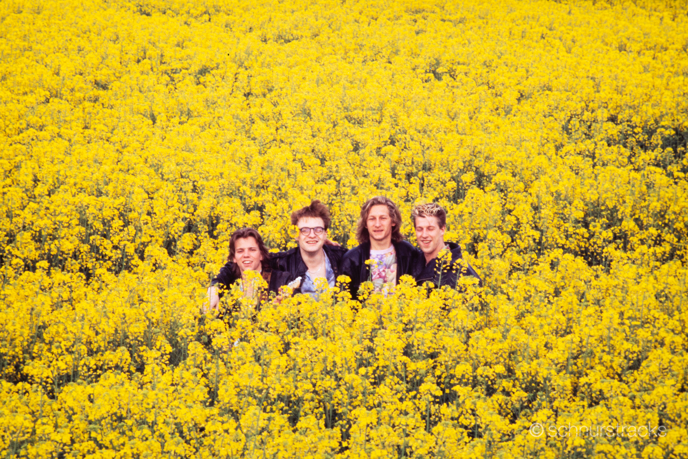 Moin Jungs im Rapsfeld | Mai 1991