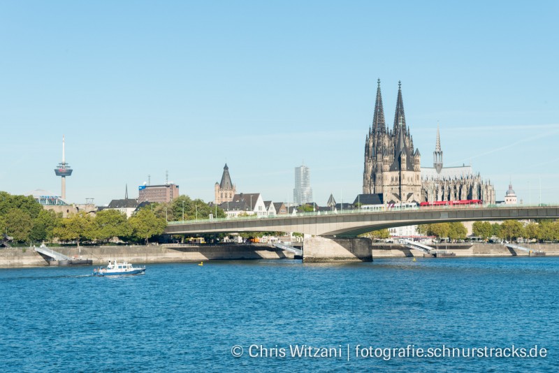 Kölnpanorama mit Deutzer Brücke #659