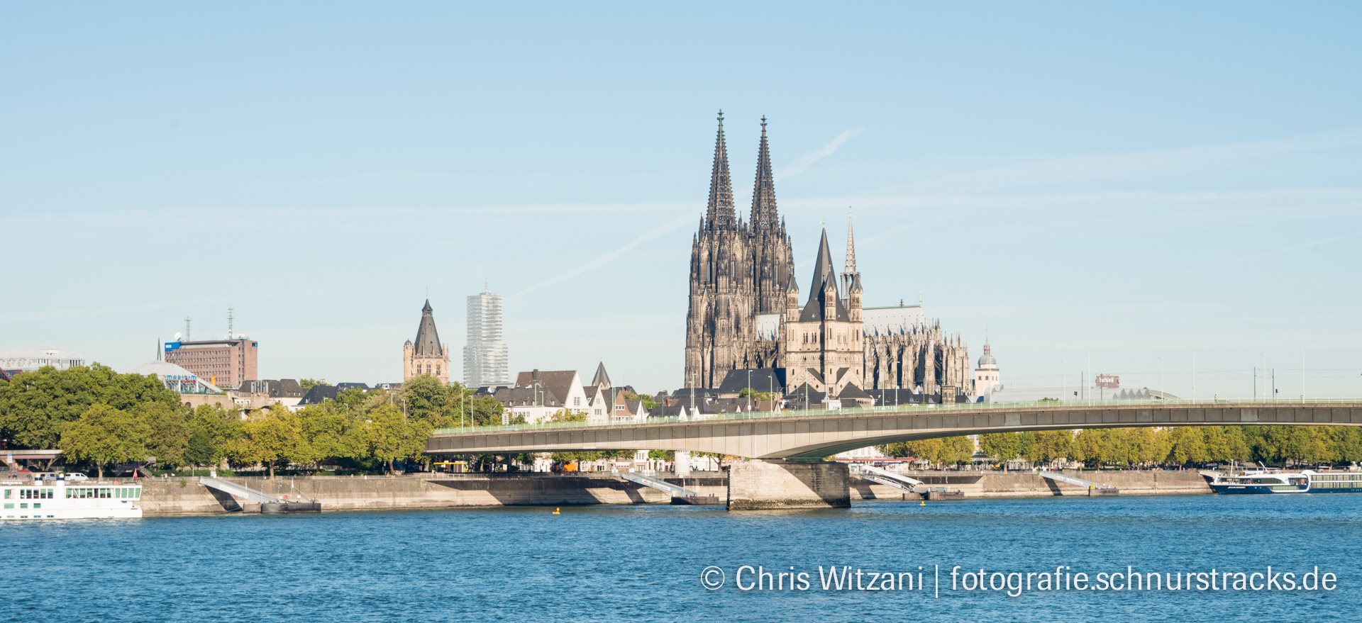 Kölnpanorama mit Deutzer Brücke #676