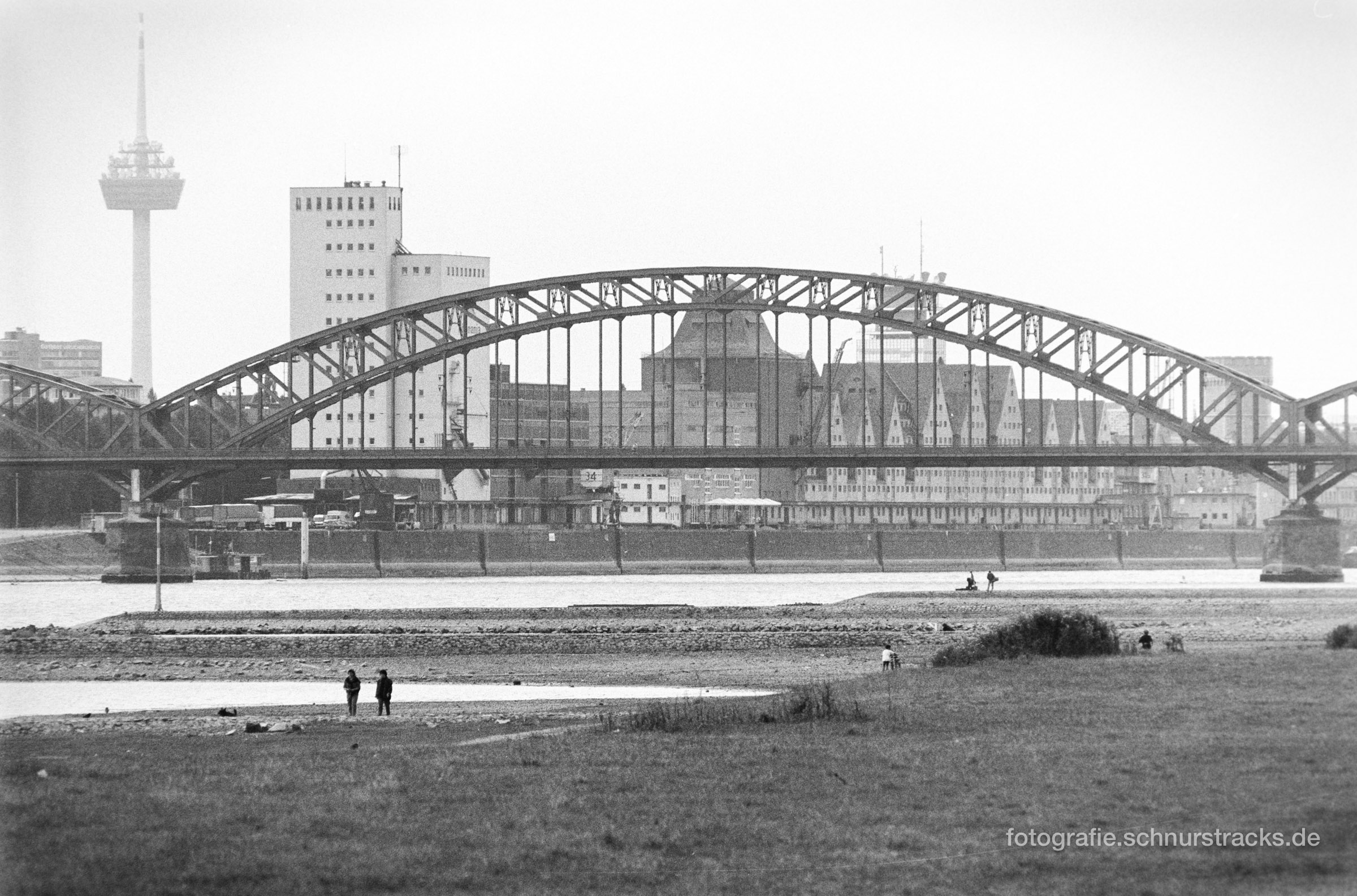 Südbrücke und Rheinauhafen 1994