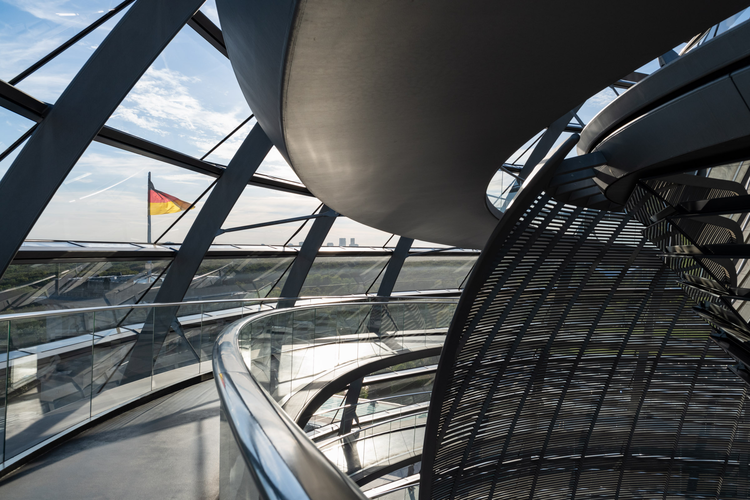 Rampe in der Reichstagskuppel