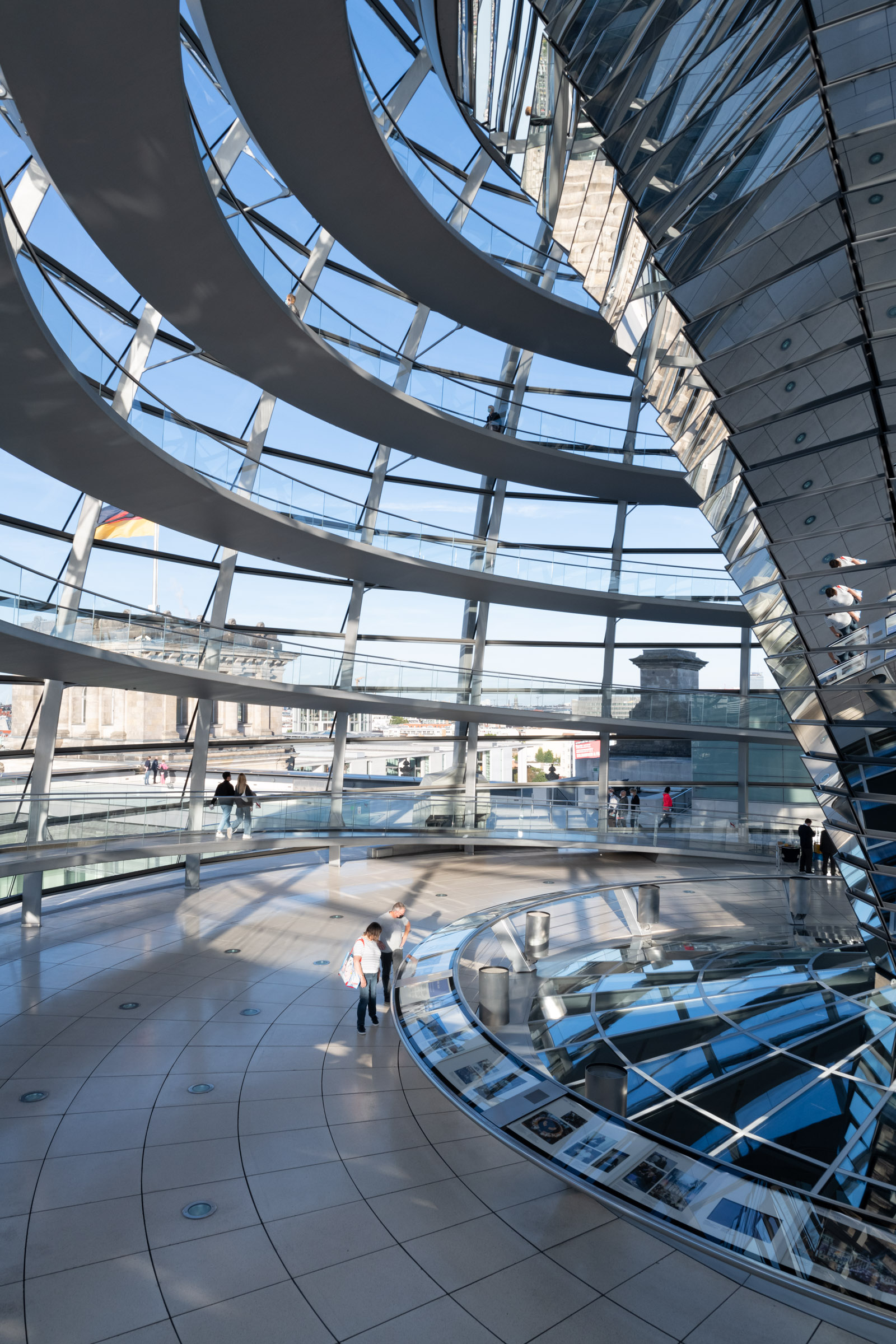 Rampe in der Reichstagskuppel