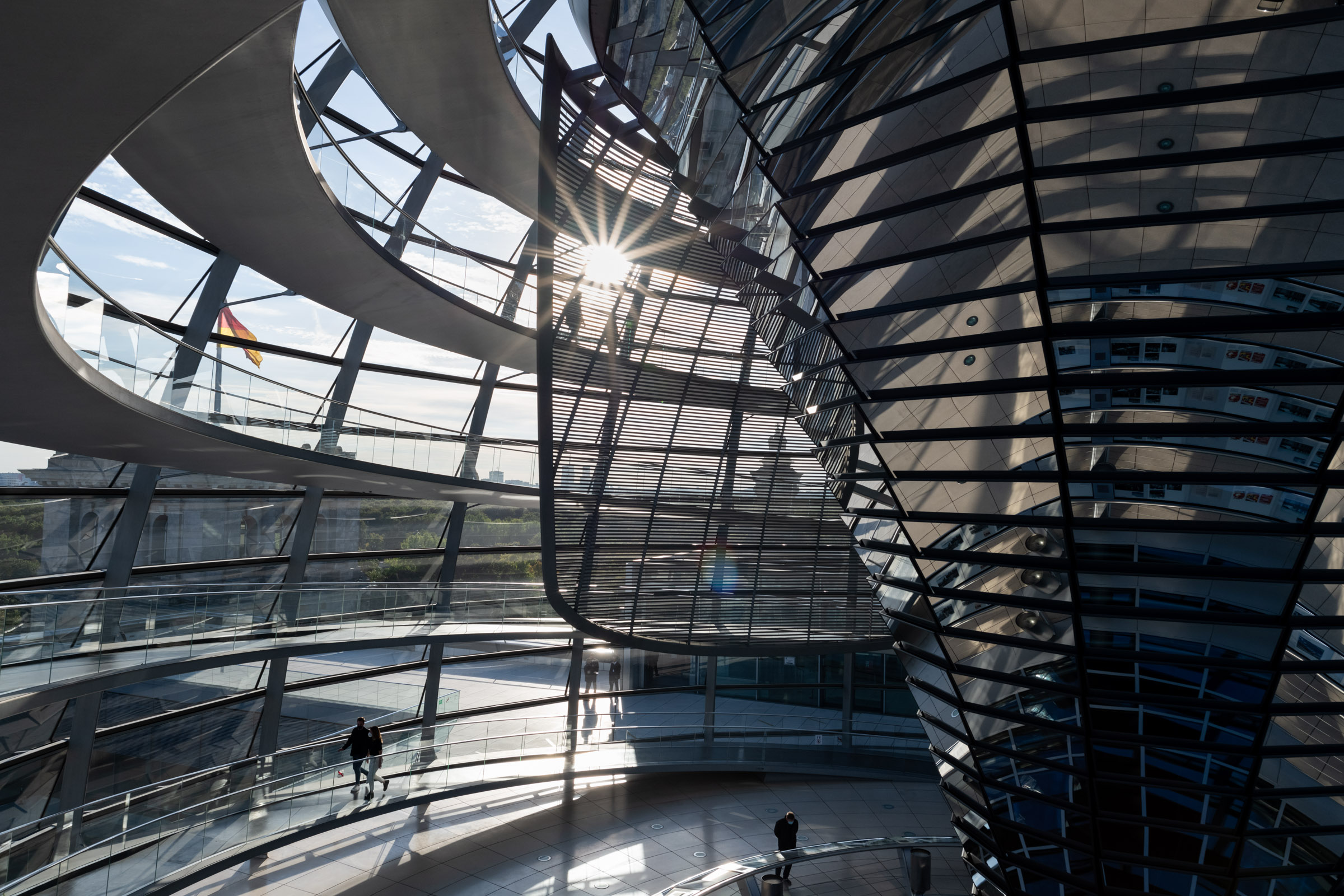 Reichstagskuppel Sonnenschutzelement