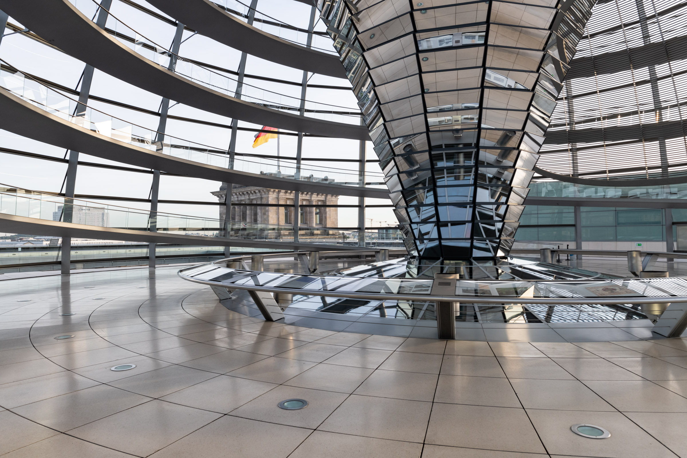 Reichstagskuppel Stahlkonstruktion
