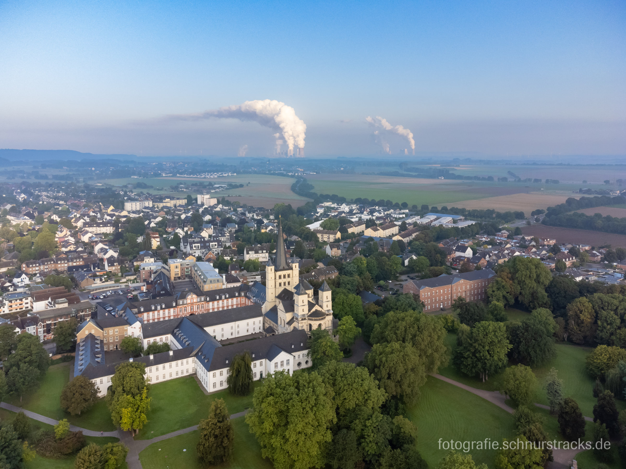Abtei Brauweier Luftbild