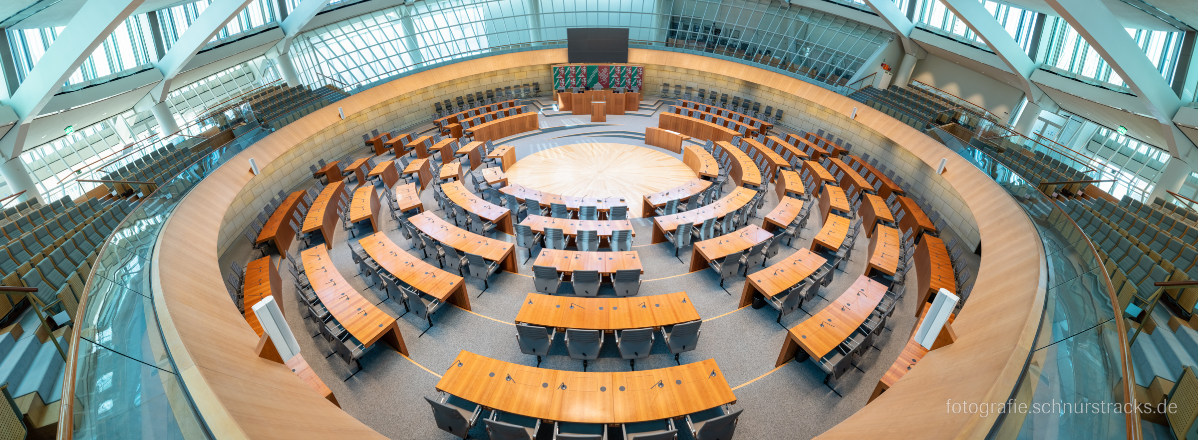 Plenarsaal Landtag NRW Panorama