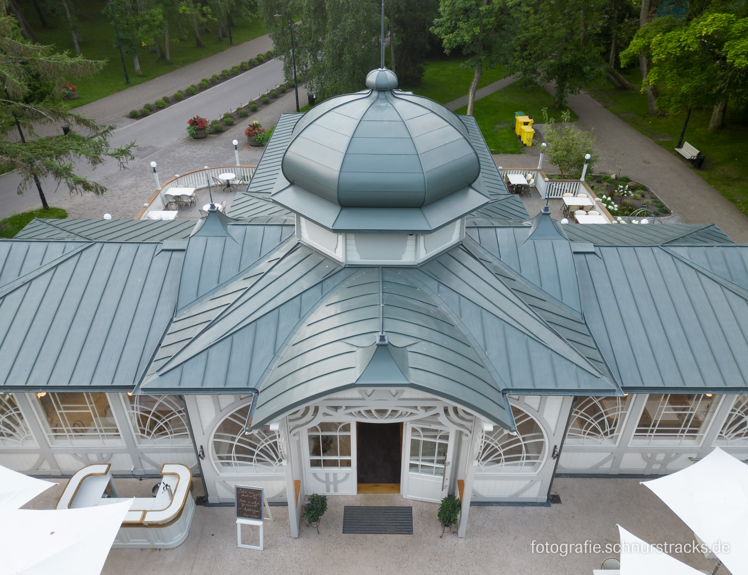 Luftbild Parka Paviljons in Liepāja / Lettland
